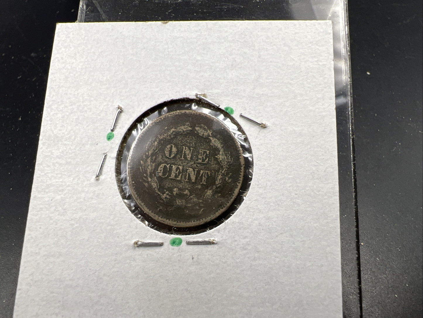 1859 1c Indian Head Cent Penny VG Details Environmental Damage Circulated SKU#B