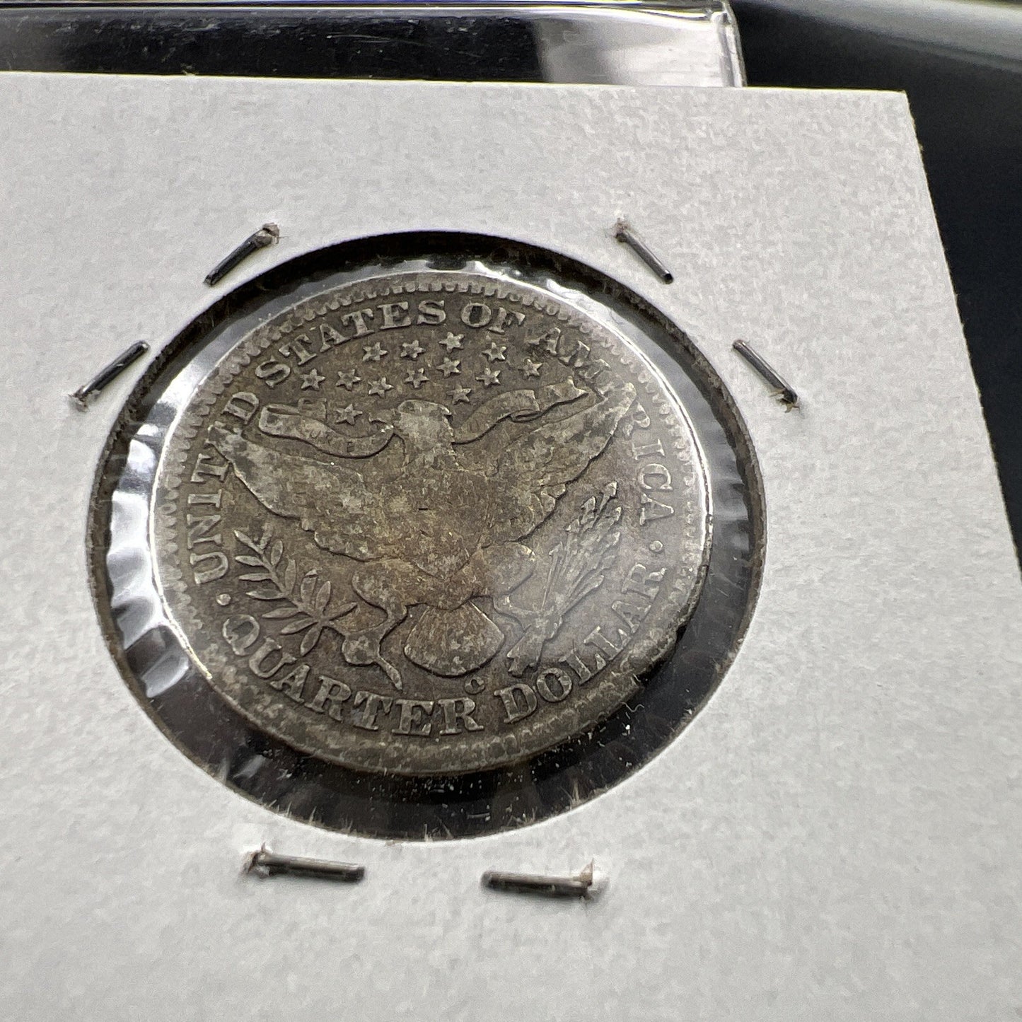 1908 O 25c Barber Silver Quarter Coin VG Very Good Circ SKU#A