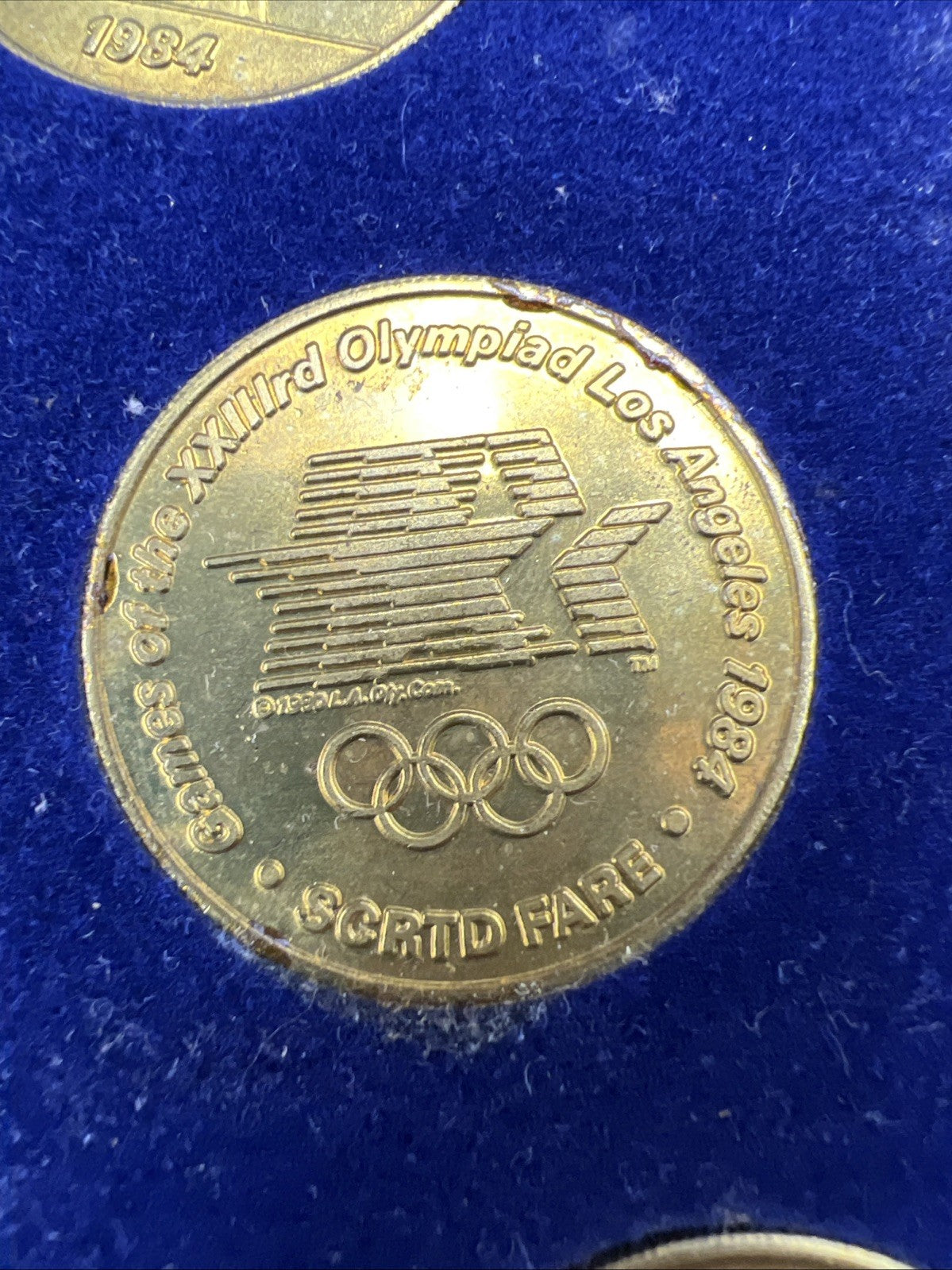 1984 Los Angeles Olympics Token 24 Medallion Set in USED Packadging