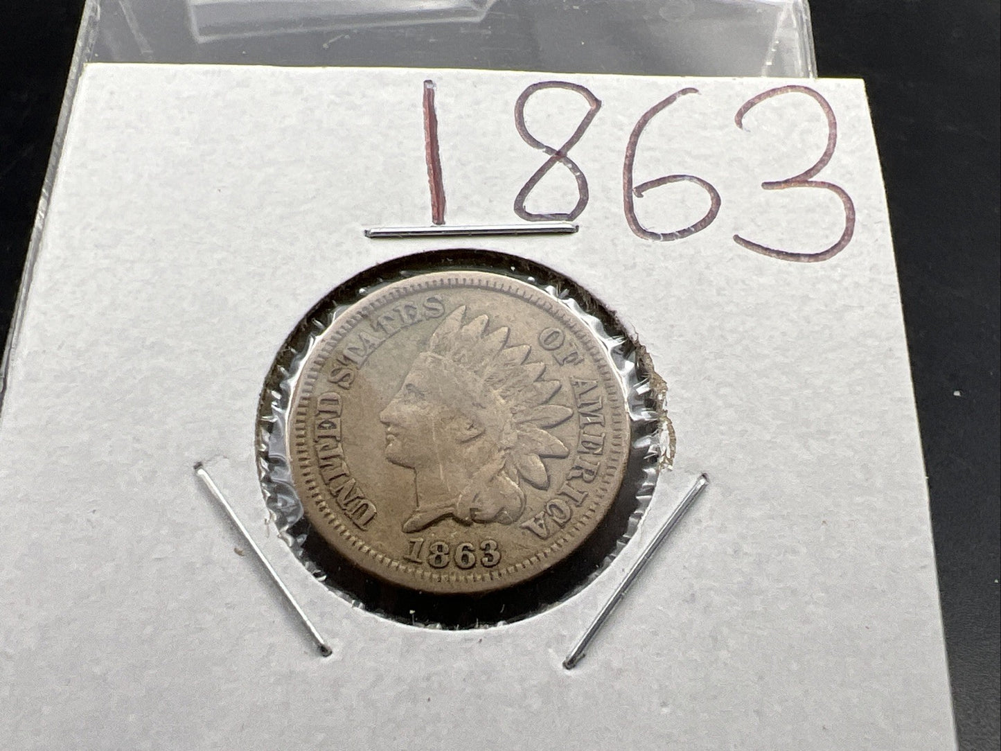 1863 1c Indian One Cent Coin Choice VF Very Fine SKU#A