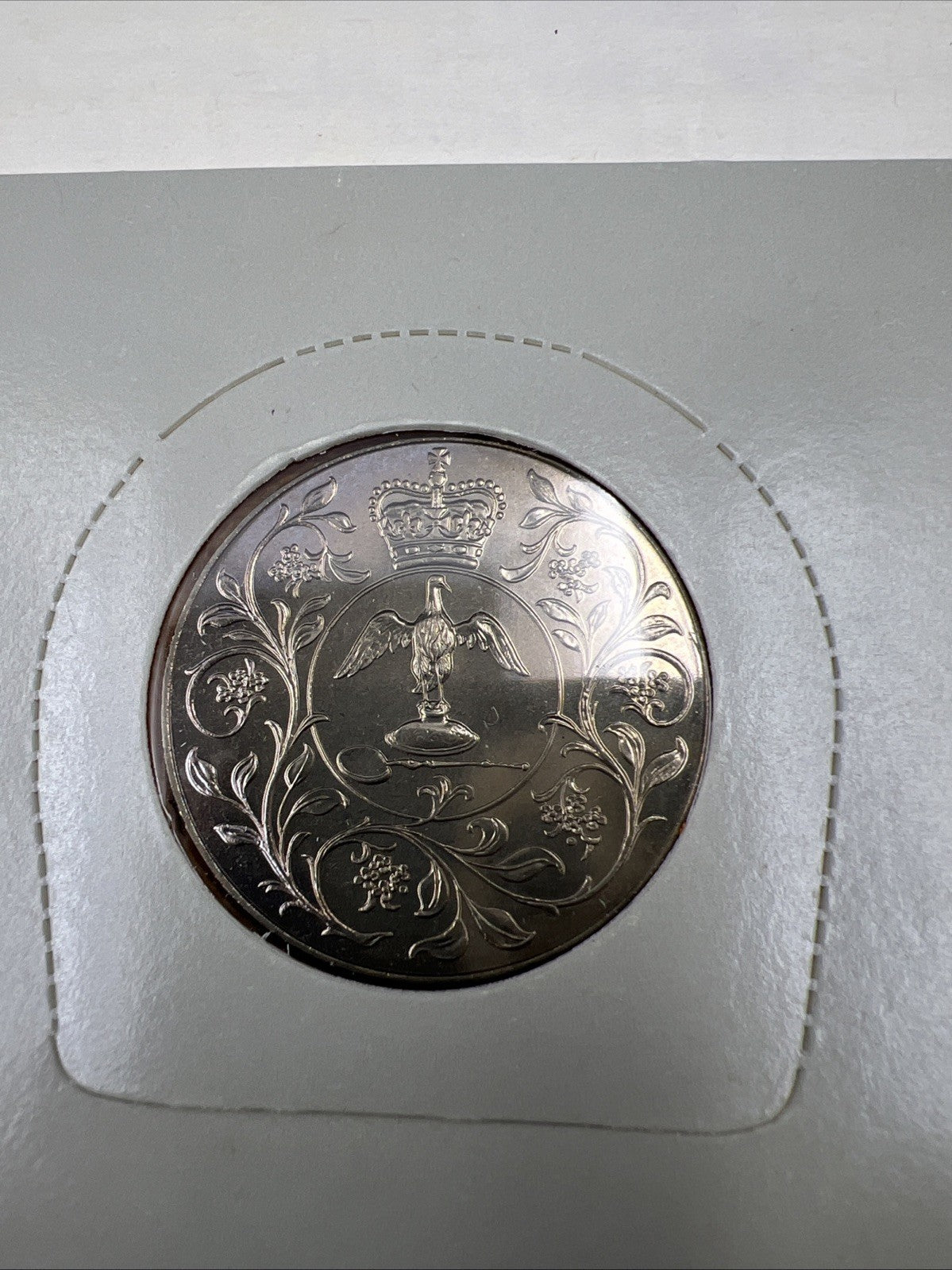 British Royal Mint ANA Souvenir 1977 Great Britain 25 Pence Queen Elizabeth II