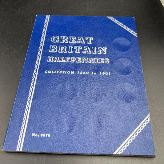 Great Britain Half Pennies Whitman Folder #9678 Used Empty No Coins