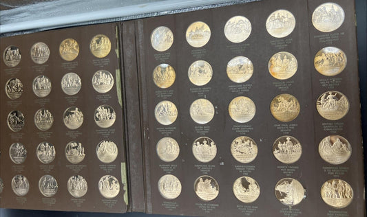 The Franklin Mint History of The American Revolition 50 Medal Set