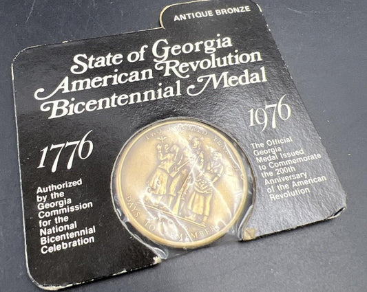 State of Georgia 1976 Antique Bronze Medal Bicentennial SKU#A