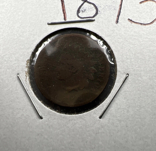 1873 1c Indian Cent Penny Very Circulated SKU#A