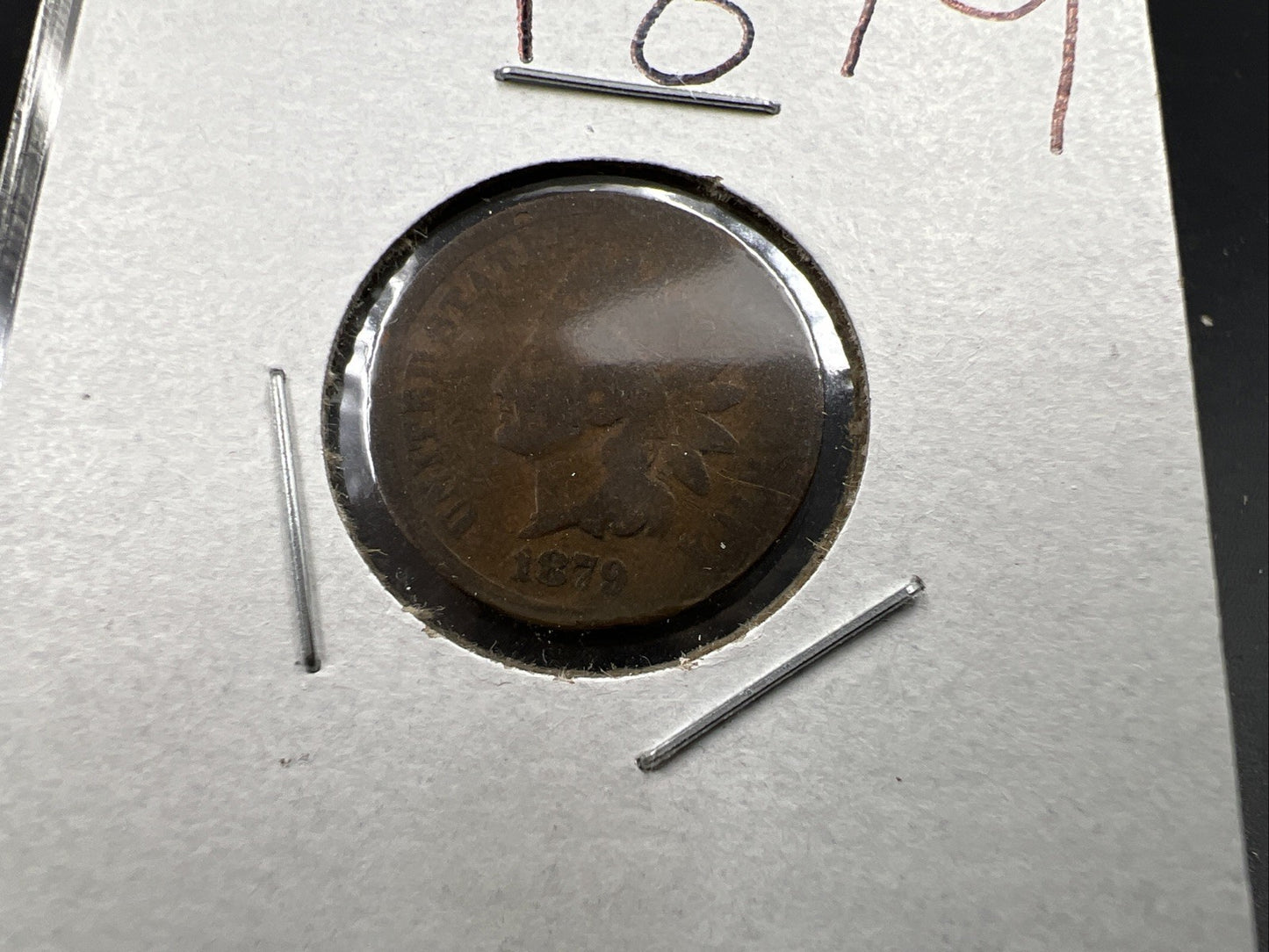 1879 1c Indian Head Cent Coin Very Circulated AG About Good Full Date SKU#C