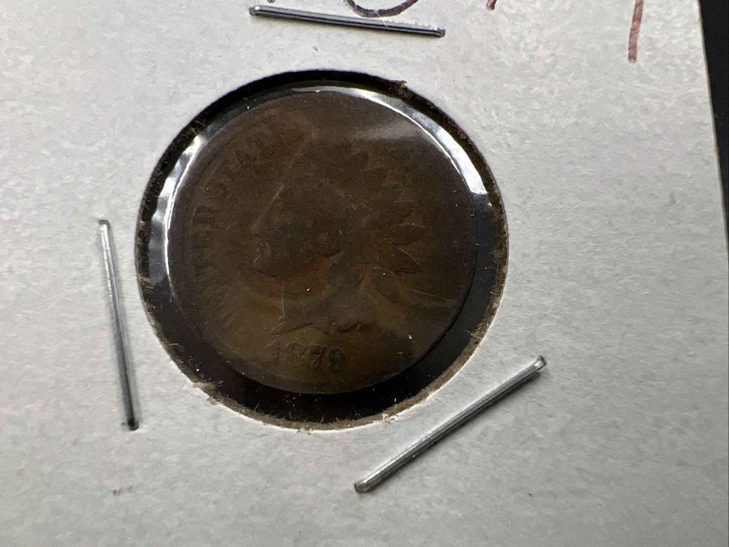 1879 1c Indian Head Cent Coin Very Circulated AG About Good Full Date SKU#C