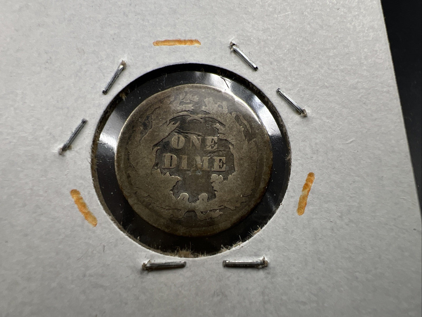 1875 P Seated Liberty Silver Dime Coin AG Very Circulated SKU#A