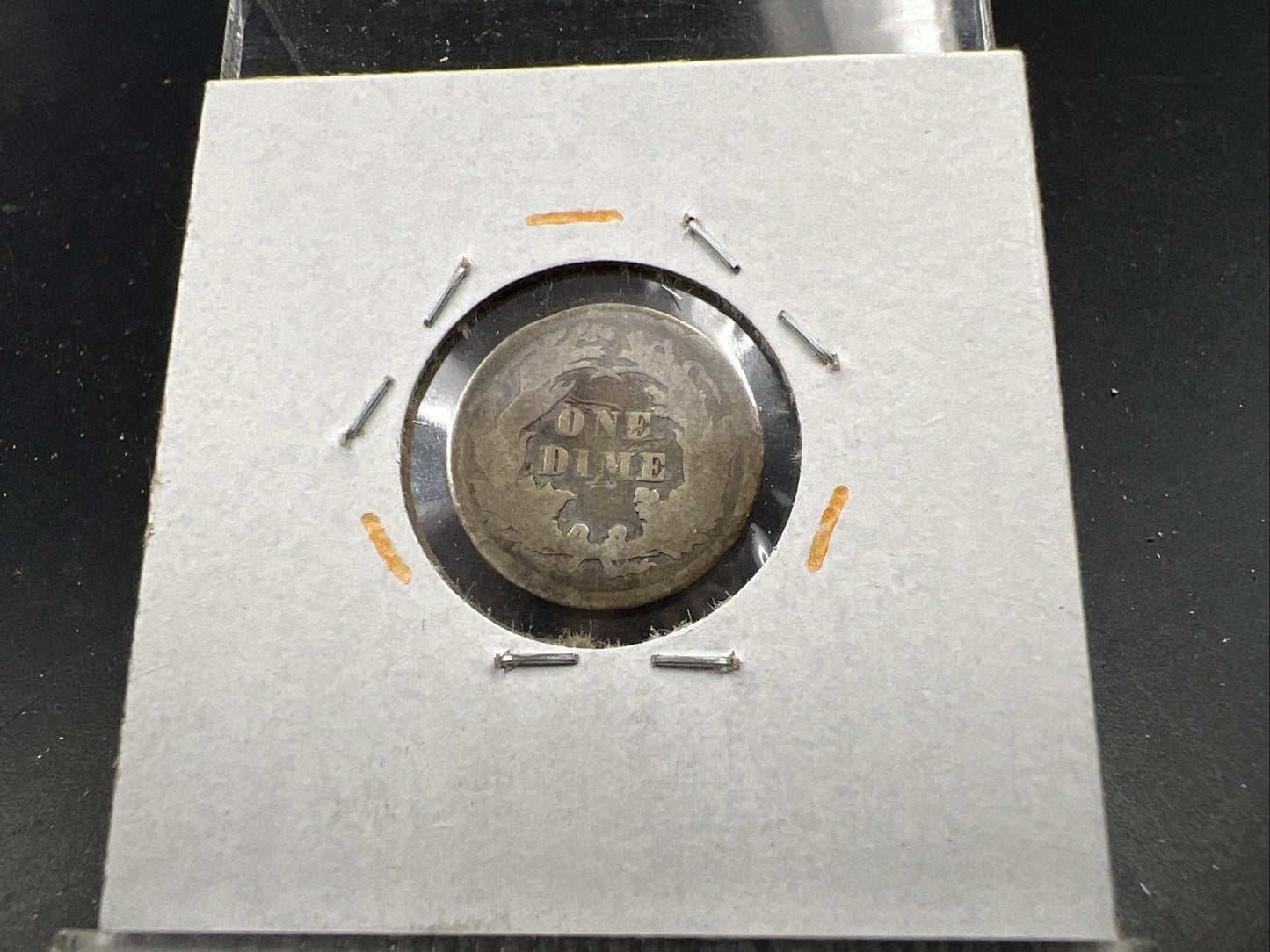 1875 P Seated Liberty Silver Dime Coin AG Very Circulated SKU#A