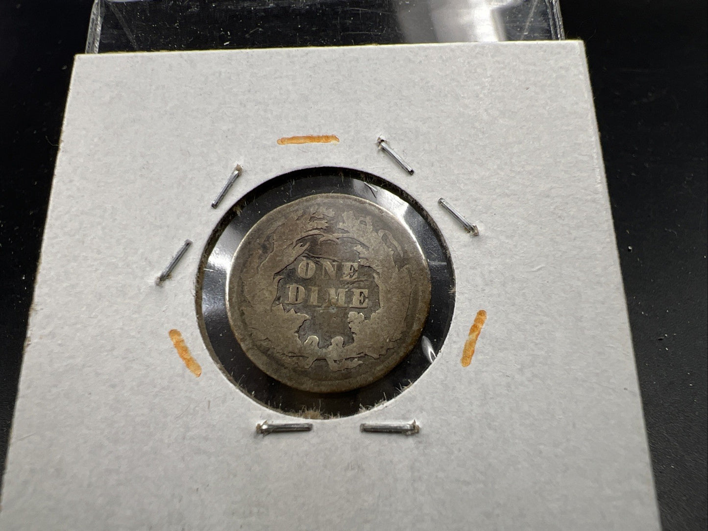 1875 P Seated Liberty Silver Dime Coin AG Very Circulated SKU#A