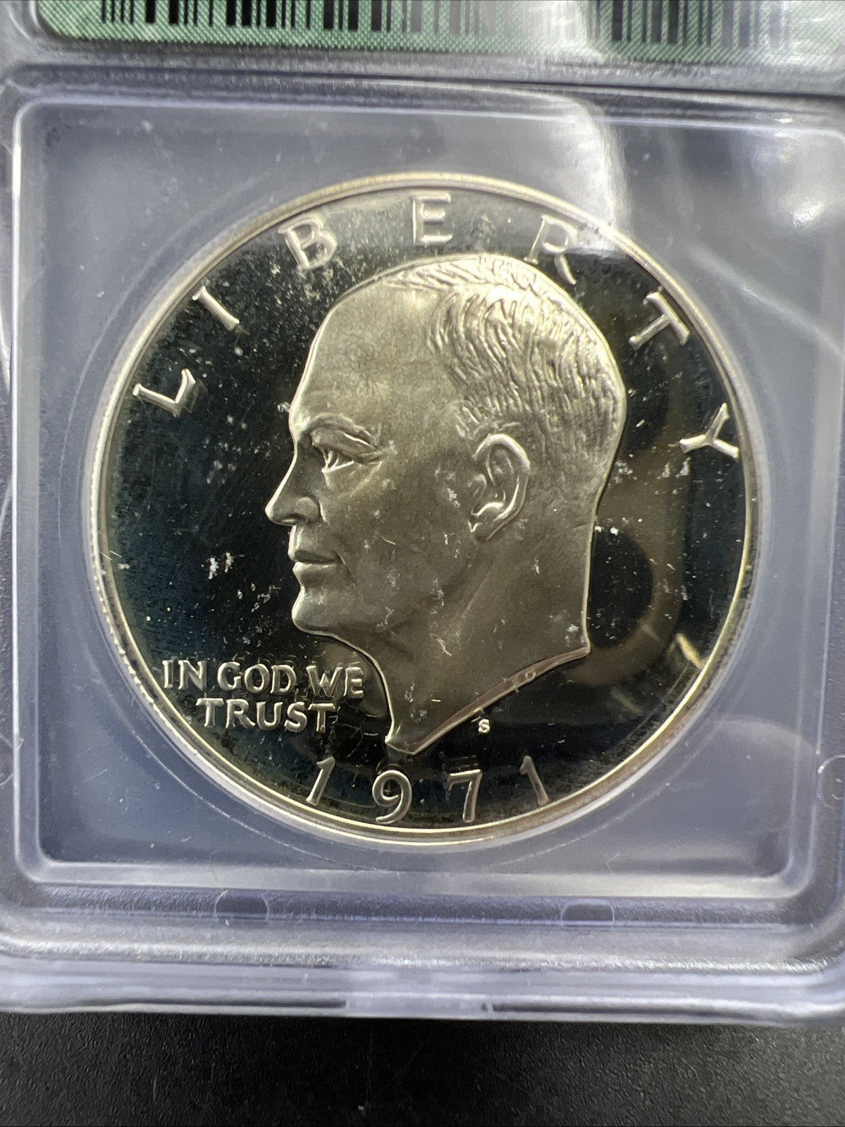 1971 S $1 Ike Eisenhower 40% Proof Silver Dollar Coin PR69 DCAM ICG Certified #2