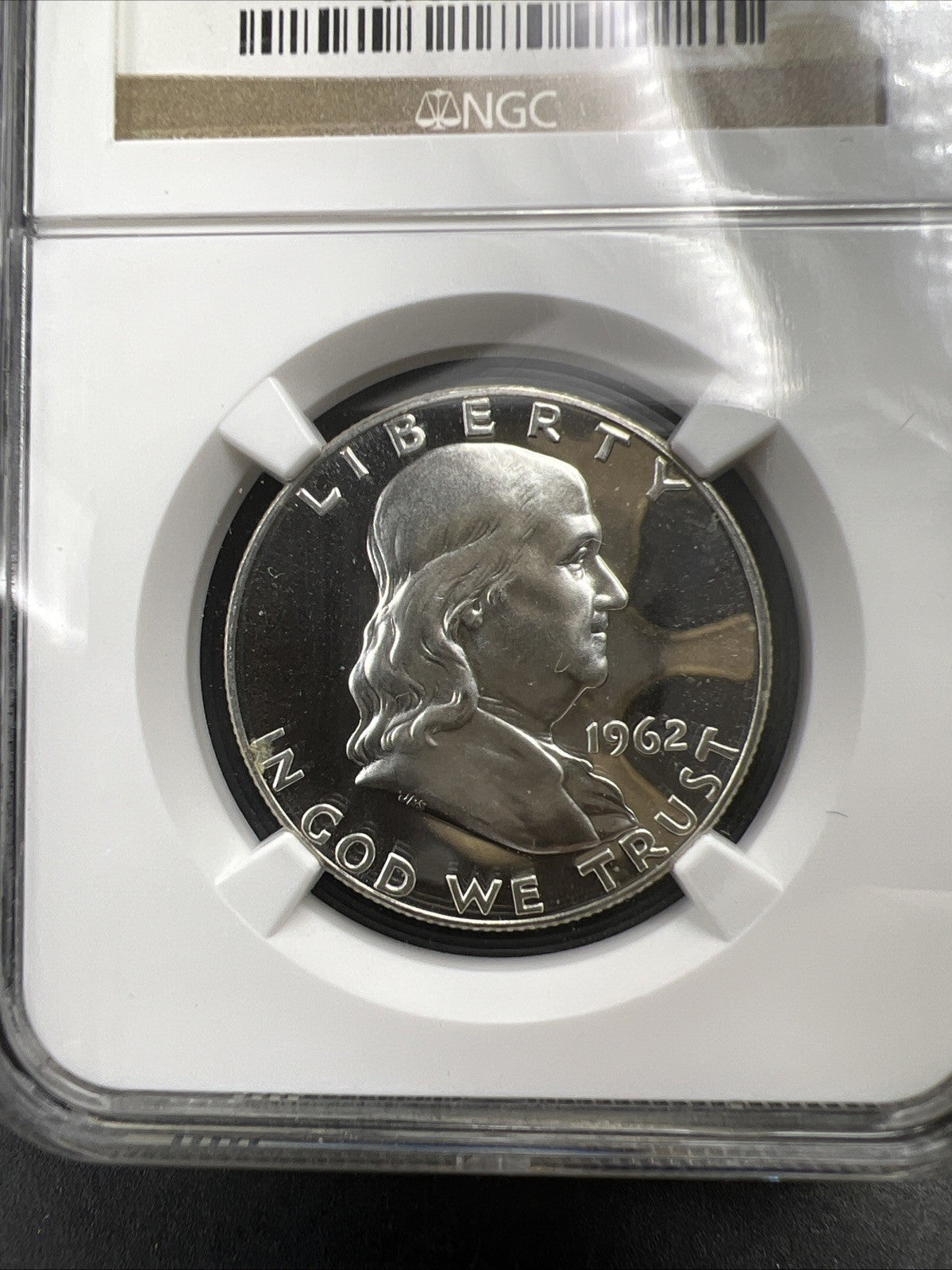 1962 Franklin Silver Half Dollar Coin PF66 Cameo Gem Proof Certified NGC #025