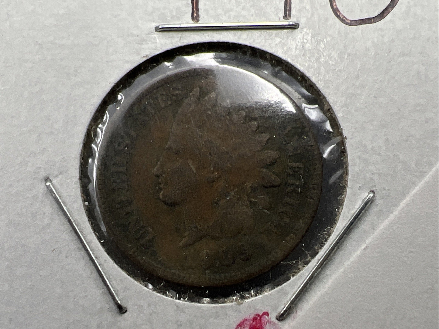 1909 1c Indian Head Cent Coin VG Very Good Circ SKU#A