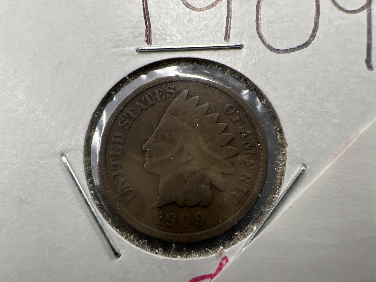 1909 1c Indian Head Cent Coin Choice VG Very Good Circ SKU#G