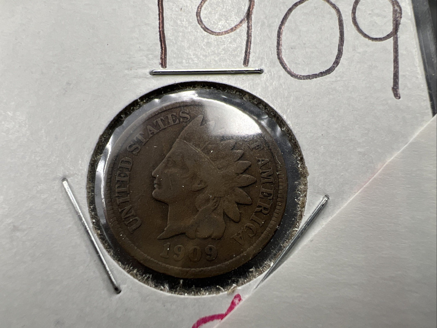 1909 1c Indian Head Cent Coin Choice VG Very Good Circ SKU#G