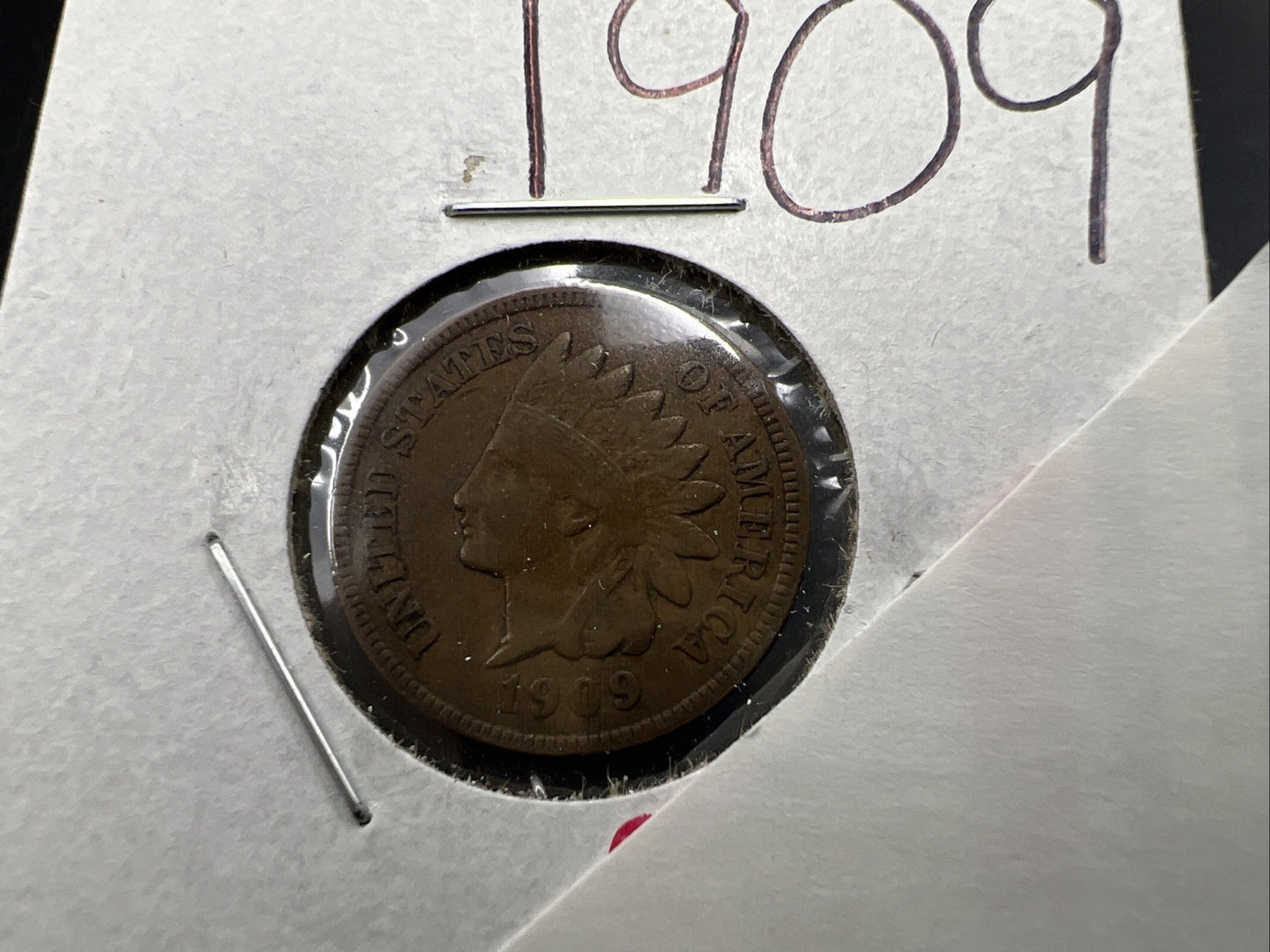 1909 1c Indian Head Cent Coin Choice Fine Circ SKU#G