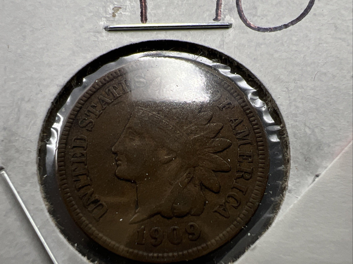 1909 1c Indian Head Cent Coin Choice Fine Circ SKU#G