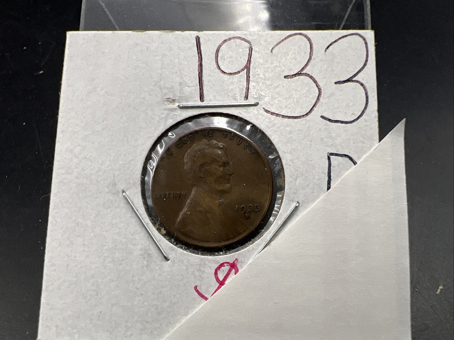 1933 D Lincoln Wheat Cent Penny VF Very Fine Circulated SKU#A