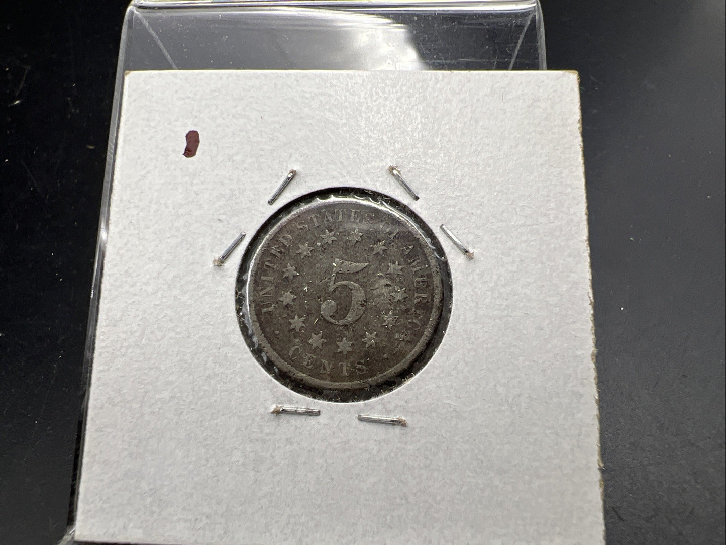 1869 5c Shield Nickel Very Circulated SKU#G