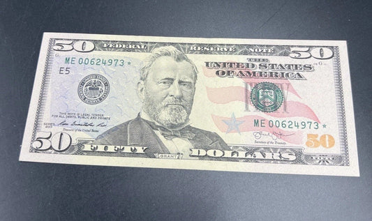 2013 * Star $50 FRN Federal Reserve Note Choice UNC #00624793