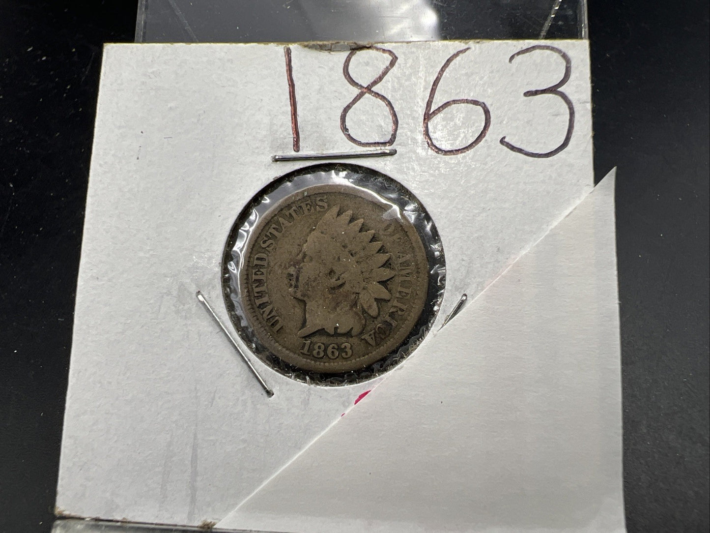 1863 1c Indian One Cent Coin Good Circ SKU#B