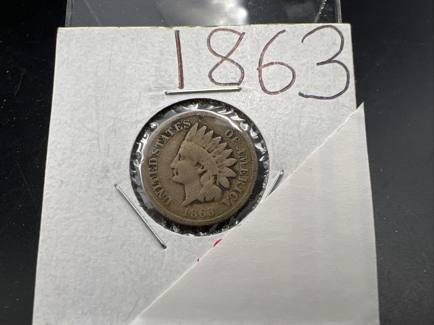 1863 1c Indian One Cent Coin Good / VG SKU#F