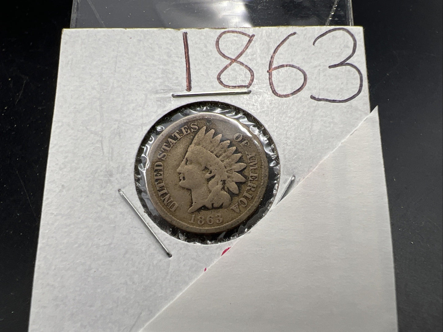 1863 1c Indian One Cent Coin Good / VG SKU#F