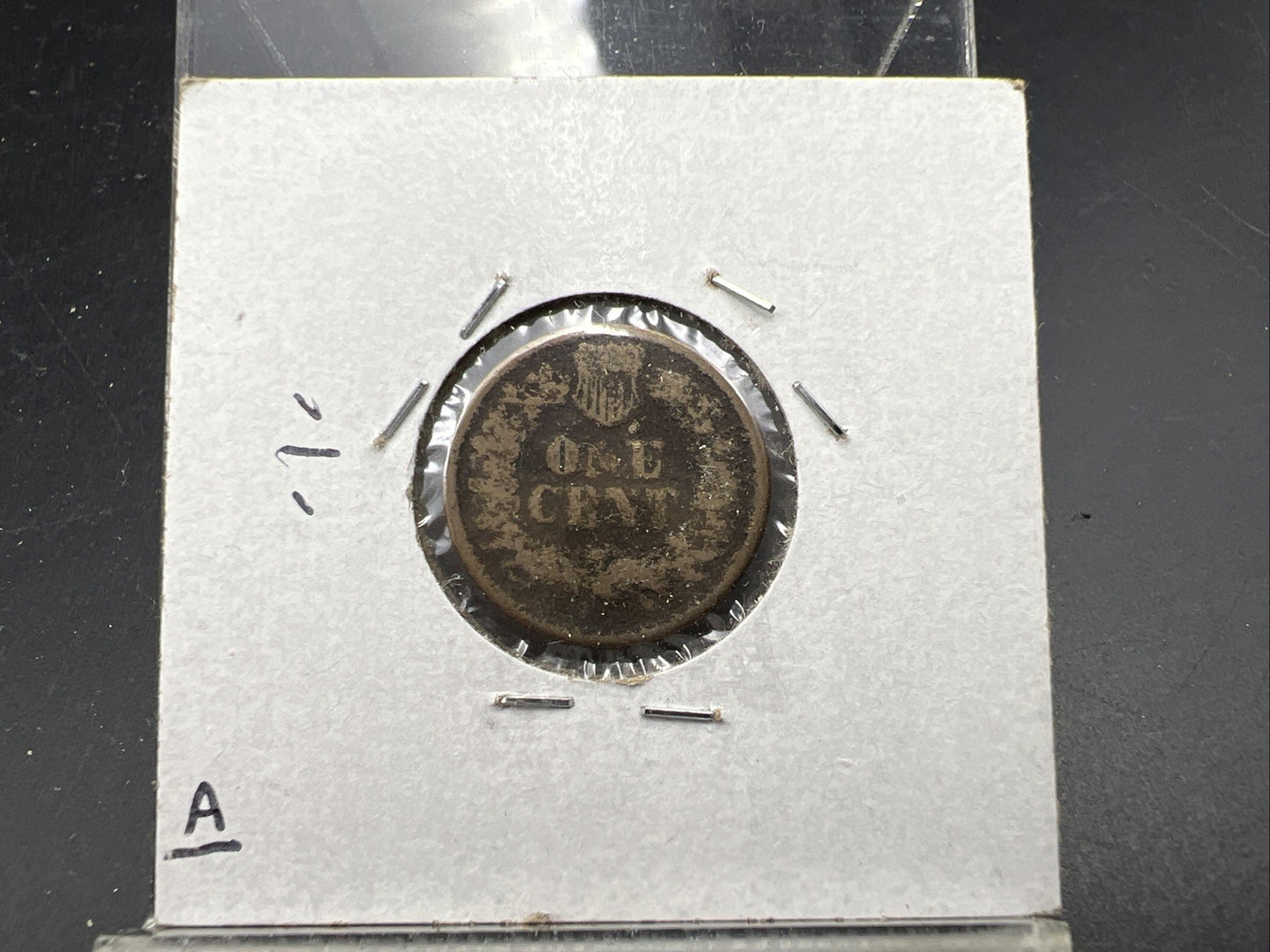 1863 1c Indian One Cent Coin VG Details Damaged Ugly Cull SKU#C