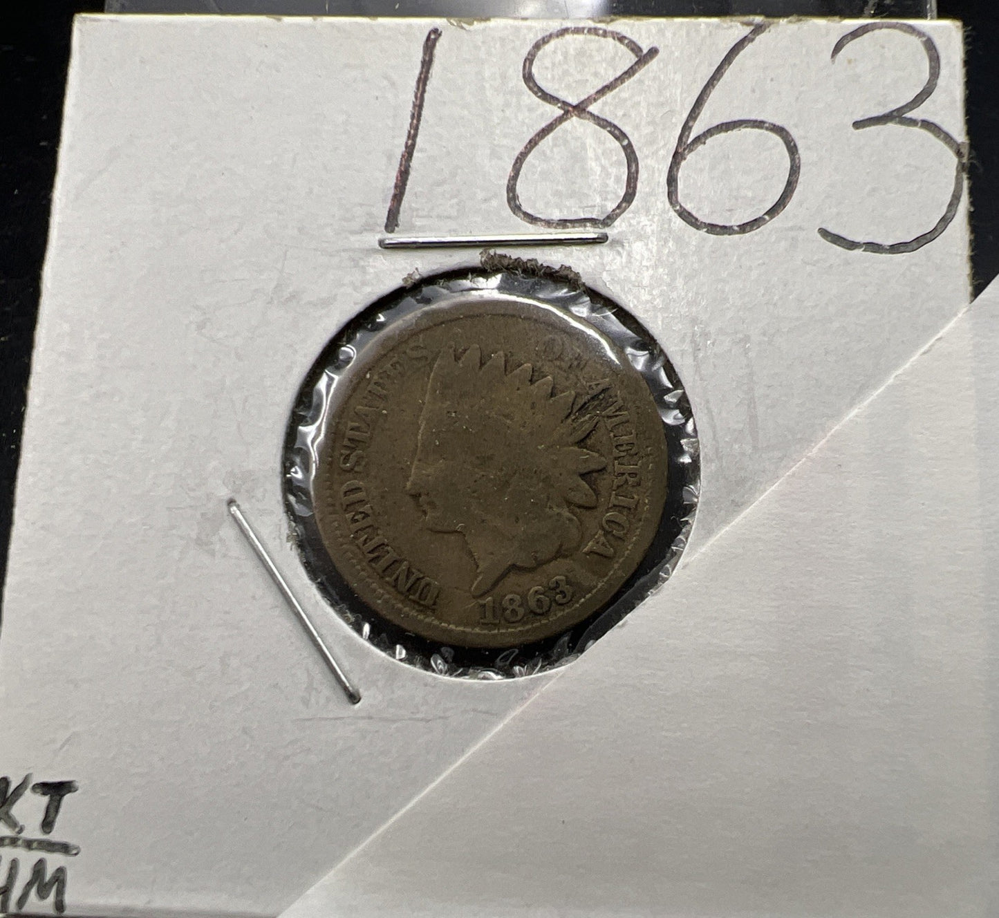 1863 1c Indian One Cent Coin Choice AG Abo Jr Good / Good Circ Full Date SKU#A