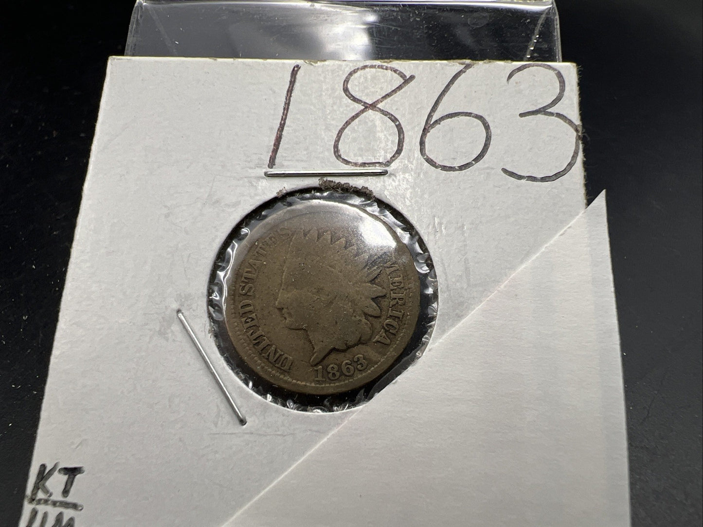 1863 1c Indian One Cent Coin Choice AG Abo Jr Good / Good Circ Full Date SKU#A