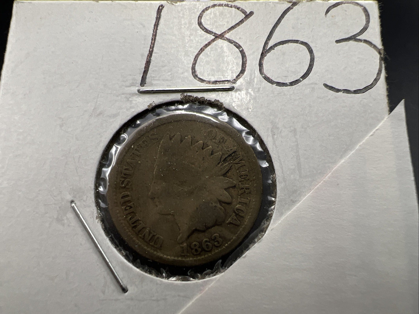 1863 1c Indian One Cent Coin Choice AG Abo Jr Good / Good Circ Full Date SKU#A