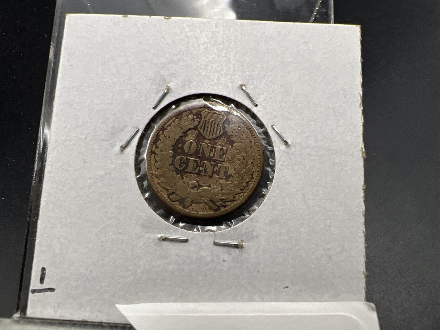 1863 1c Indian One Cent Coin VG Details Damaged Cull SKU#AB