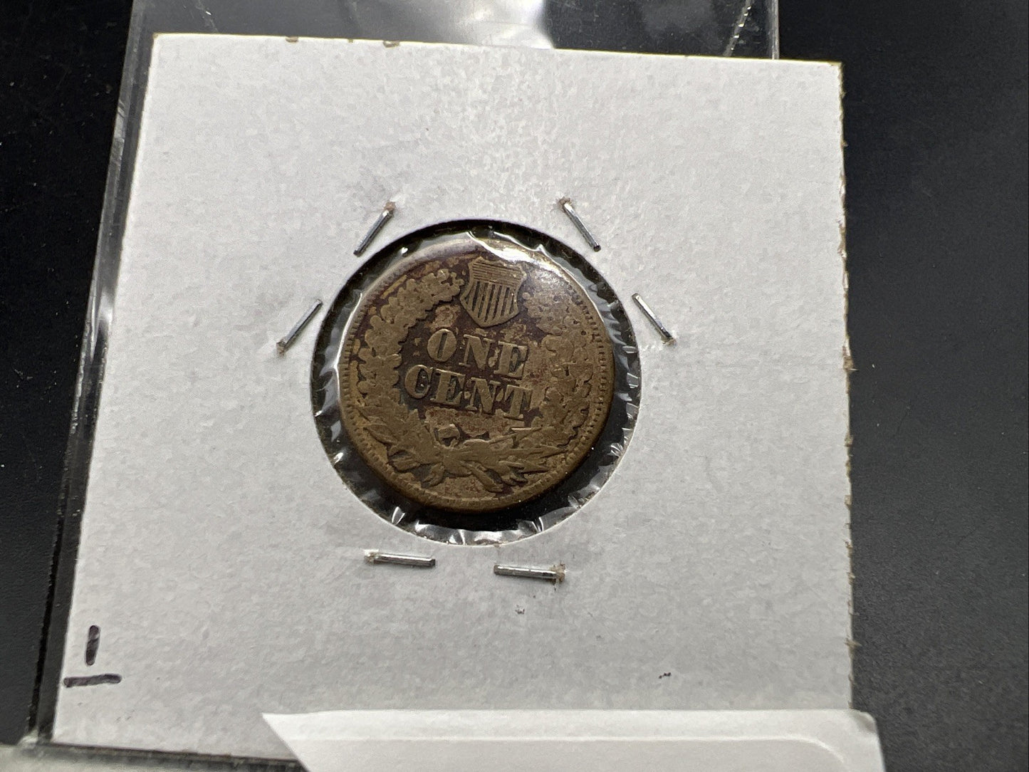 1863 1c Indian One Cent Coin VG Details Damaged Cull SKU#AB