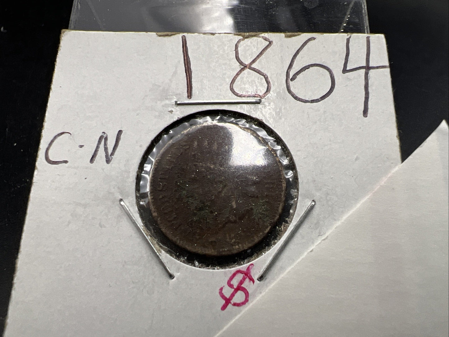 1864 1c Indian One Cent Coin Very Circulated SKU#A Copper Nickel Variety