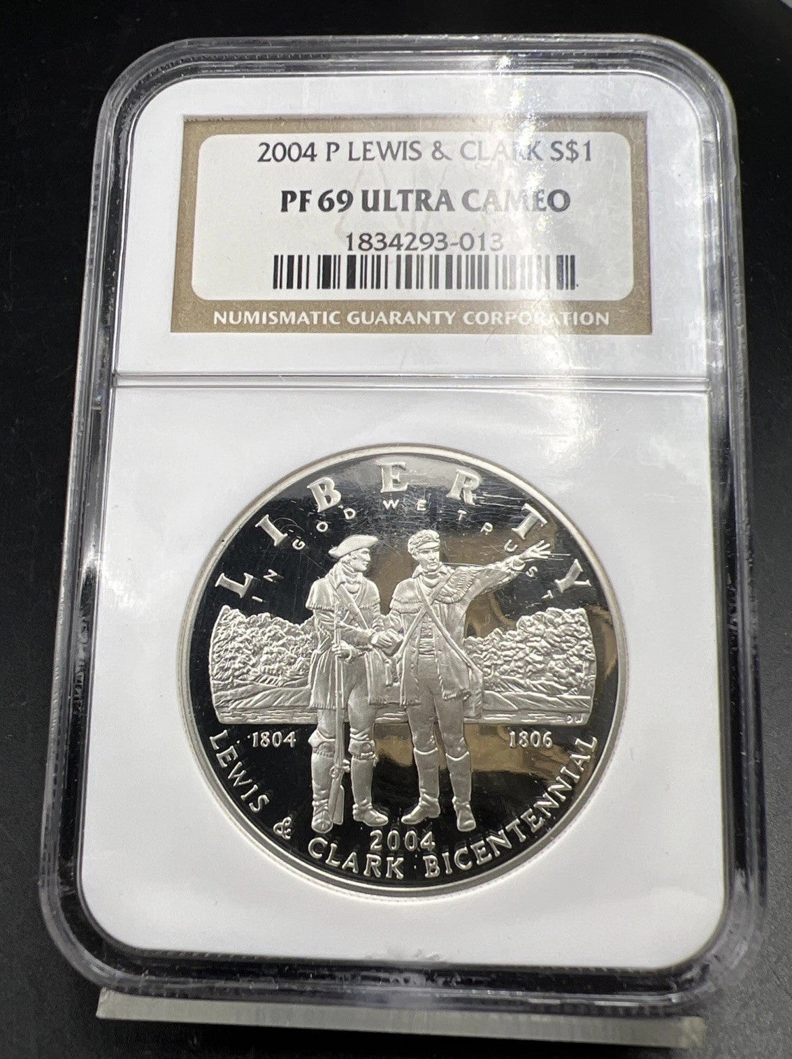 2004 P Silver Commemorative Lewis & Clark Dollar Coin NGC PF69 UCAM Proof