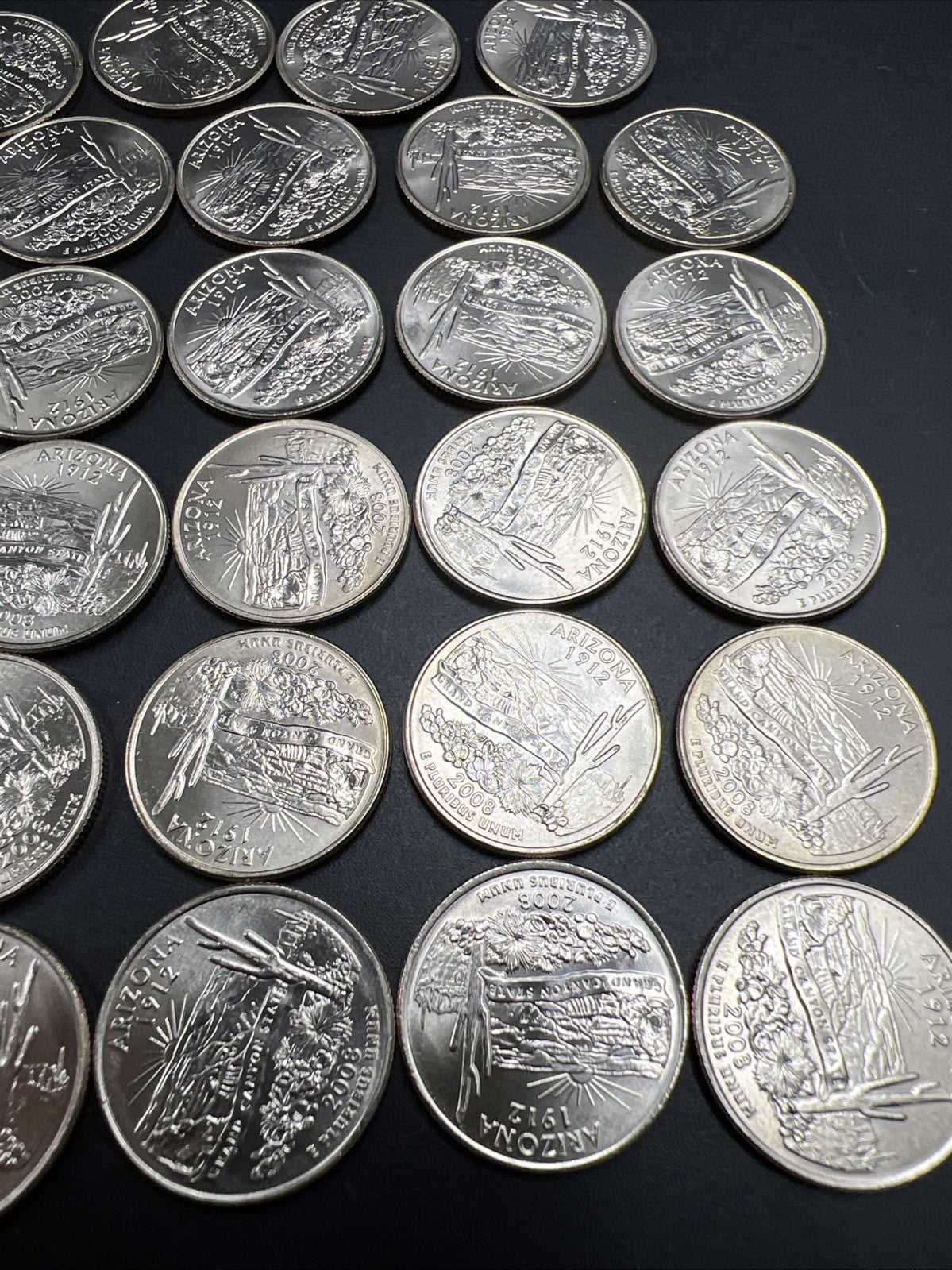 29 Coin Partial Roll 2008 D Arizona State Quarter Coins CH / Gem BU UNC