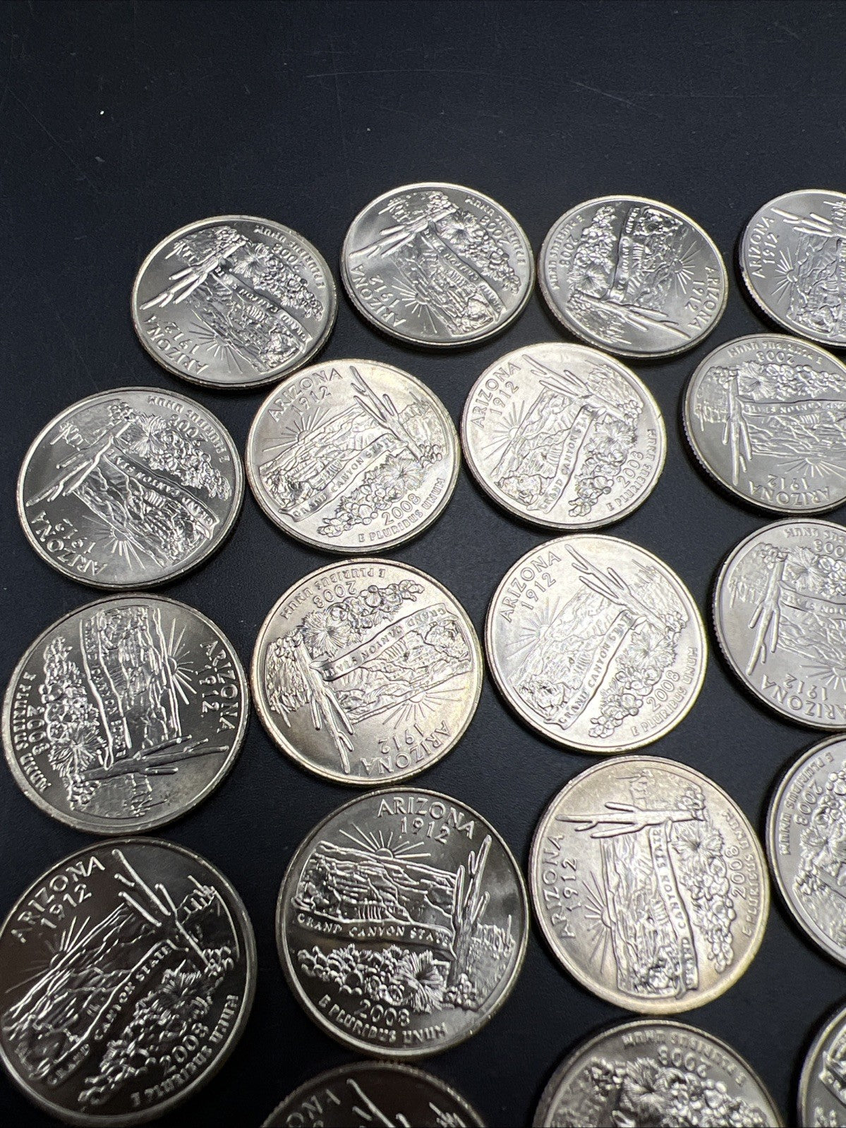 29 Coin Partial Roll 2008 D Arizona State Quarter Coins CH / Gem BU UNC