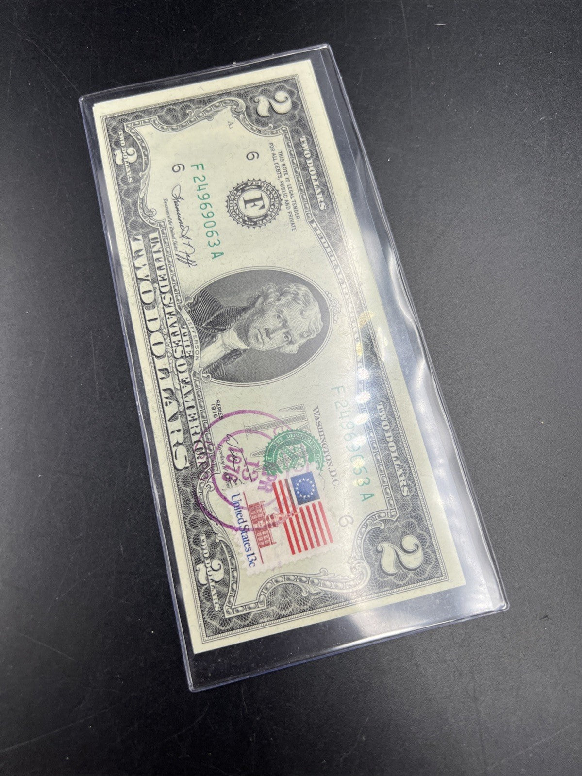 2 Consecutive Atlanta Postal 1976 $2 Bicentennial Two Dollar Note Bills CH UNC F