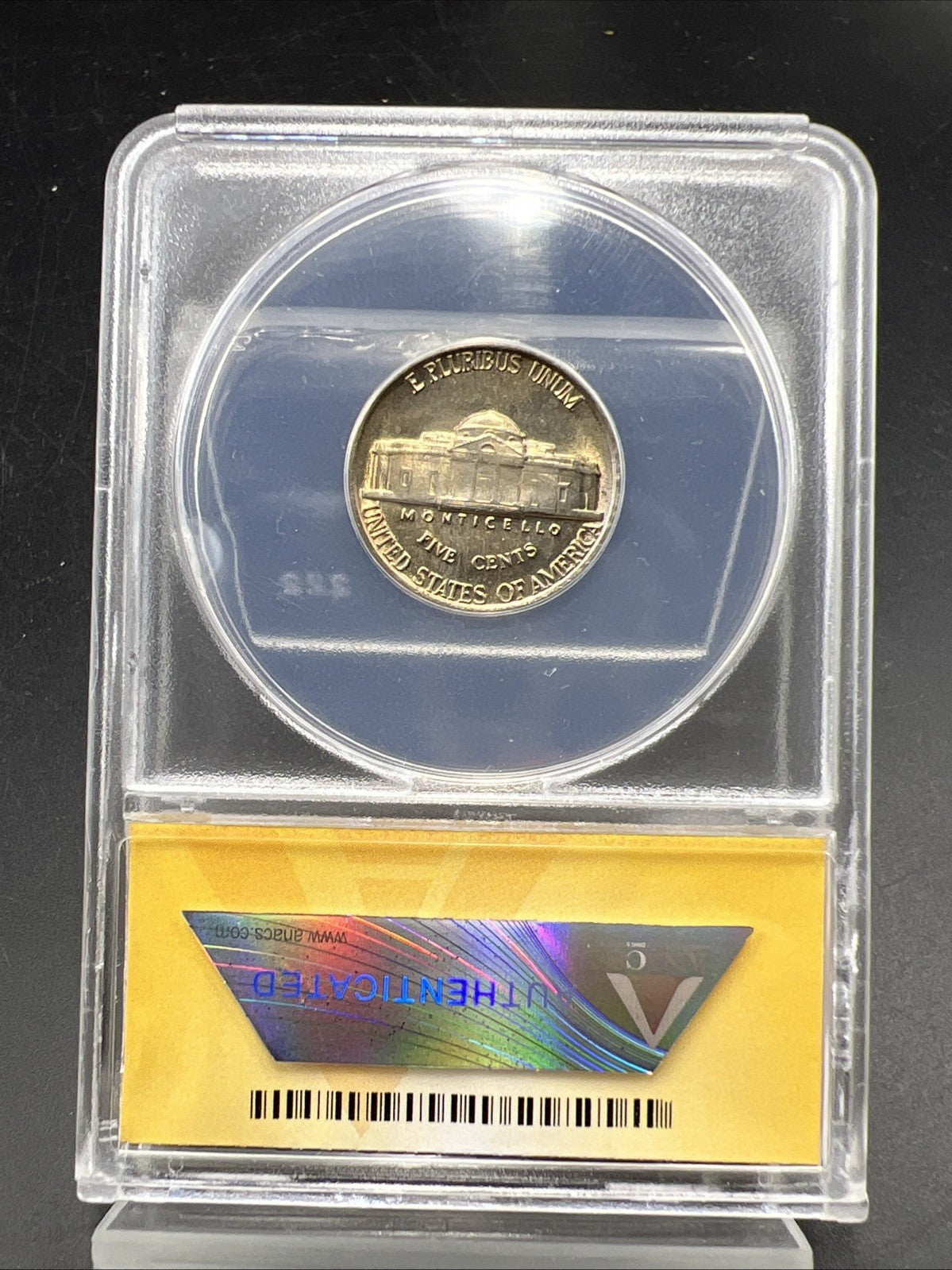 1942 5c Jefferson 5c Nickel Coin DDO Double Die Obverse FS-102 ANACS MS64 SKU#B