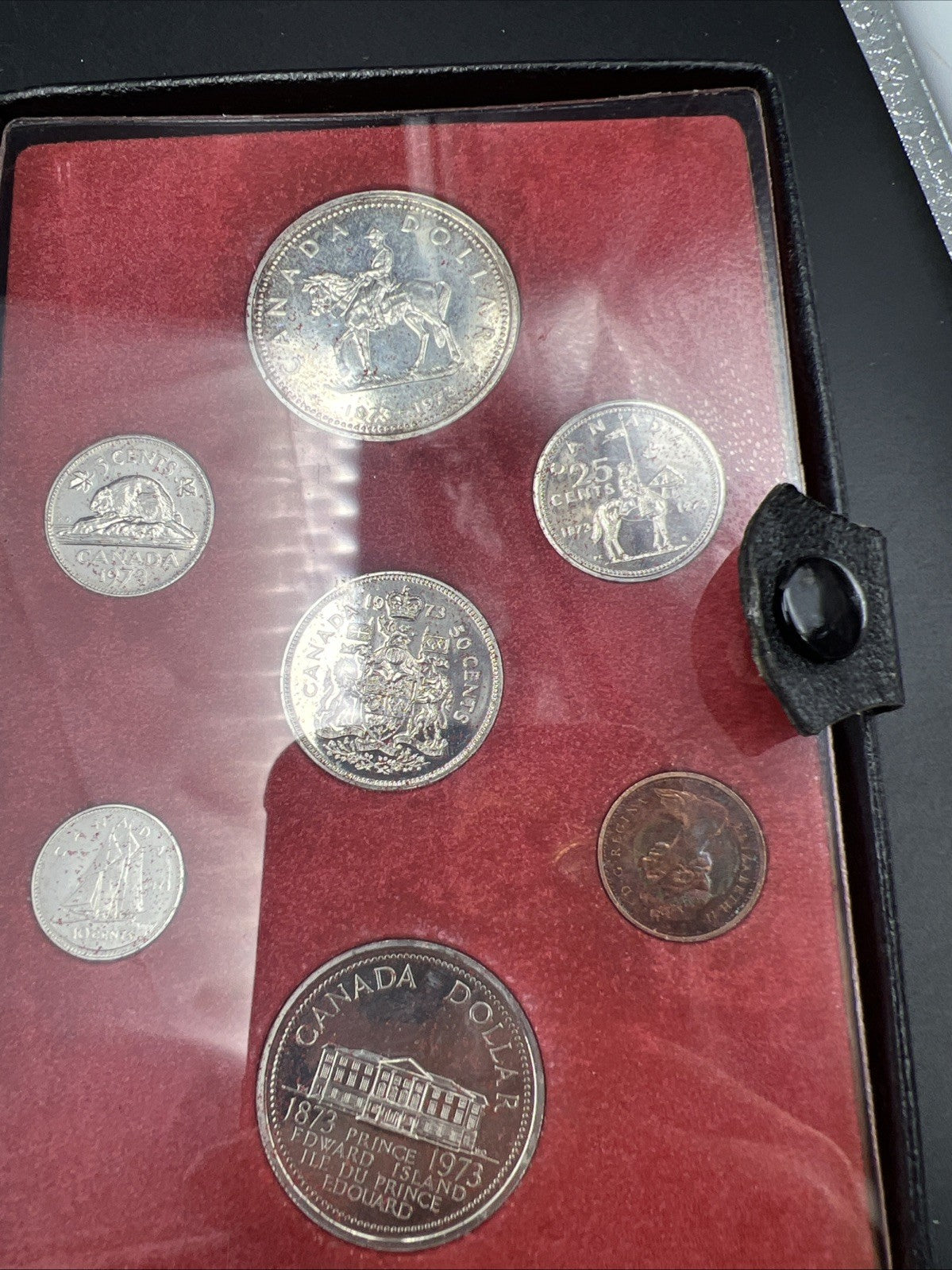 1973 Canada Double Dollar Proof Set Used Box COA