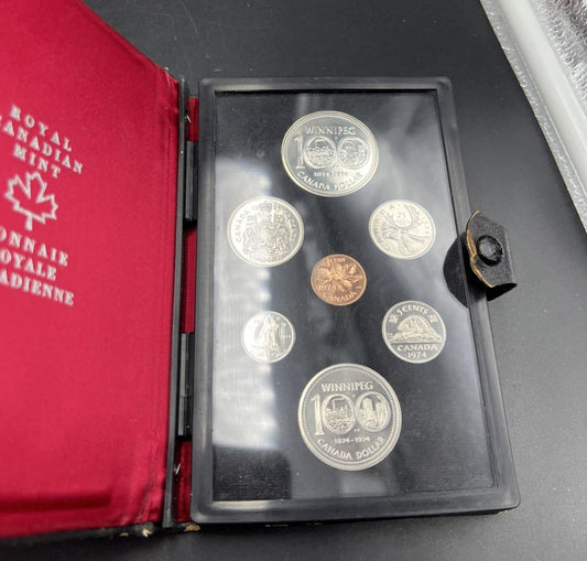 1974 Canada Double Dollar Proof Set Used Box No COA