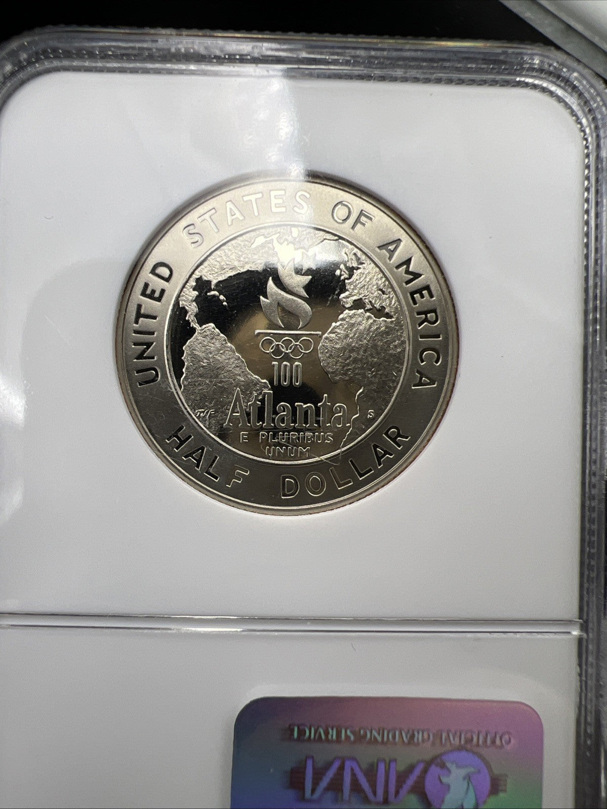 1995 S 50c Olympics Baseball Copper Nickel Half Dollar Coin PF69 NGC #36