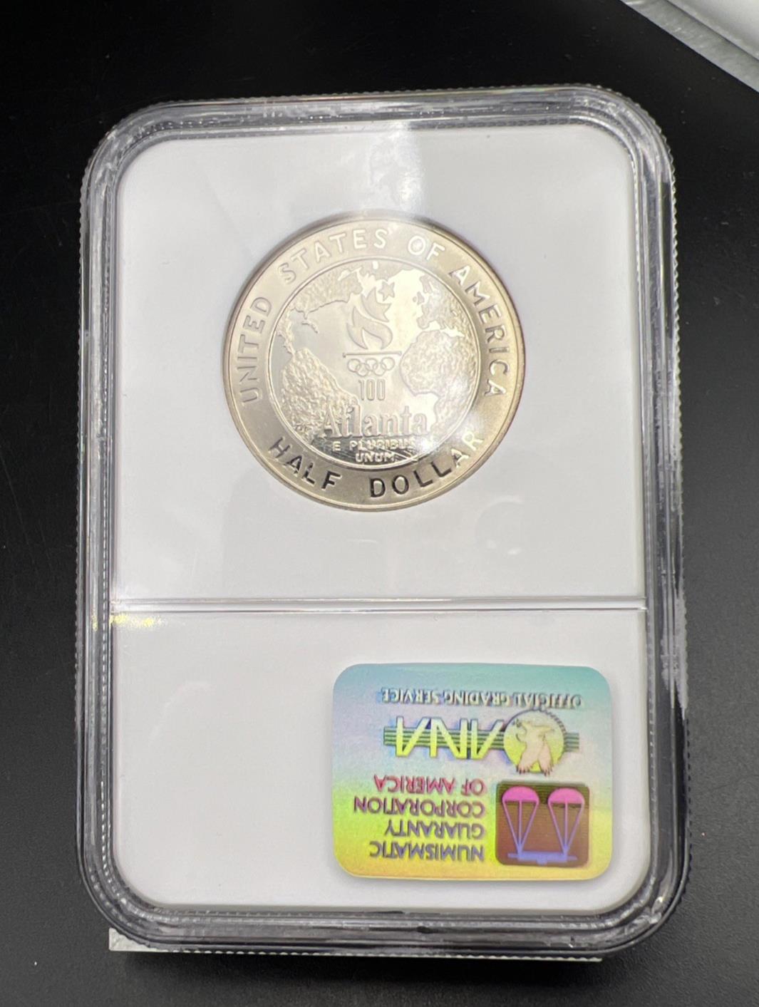 1995 S 50c Olympics Baseball Copper Nickel Half Dollar Coin PF69 NGC #36