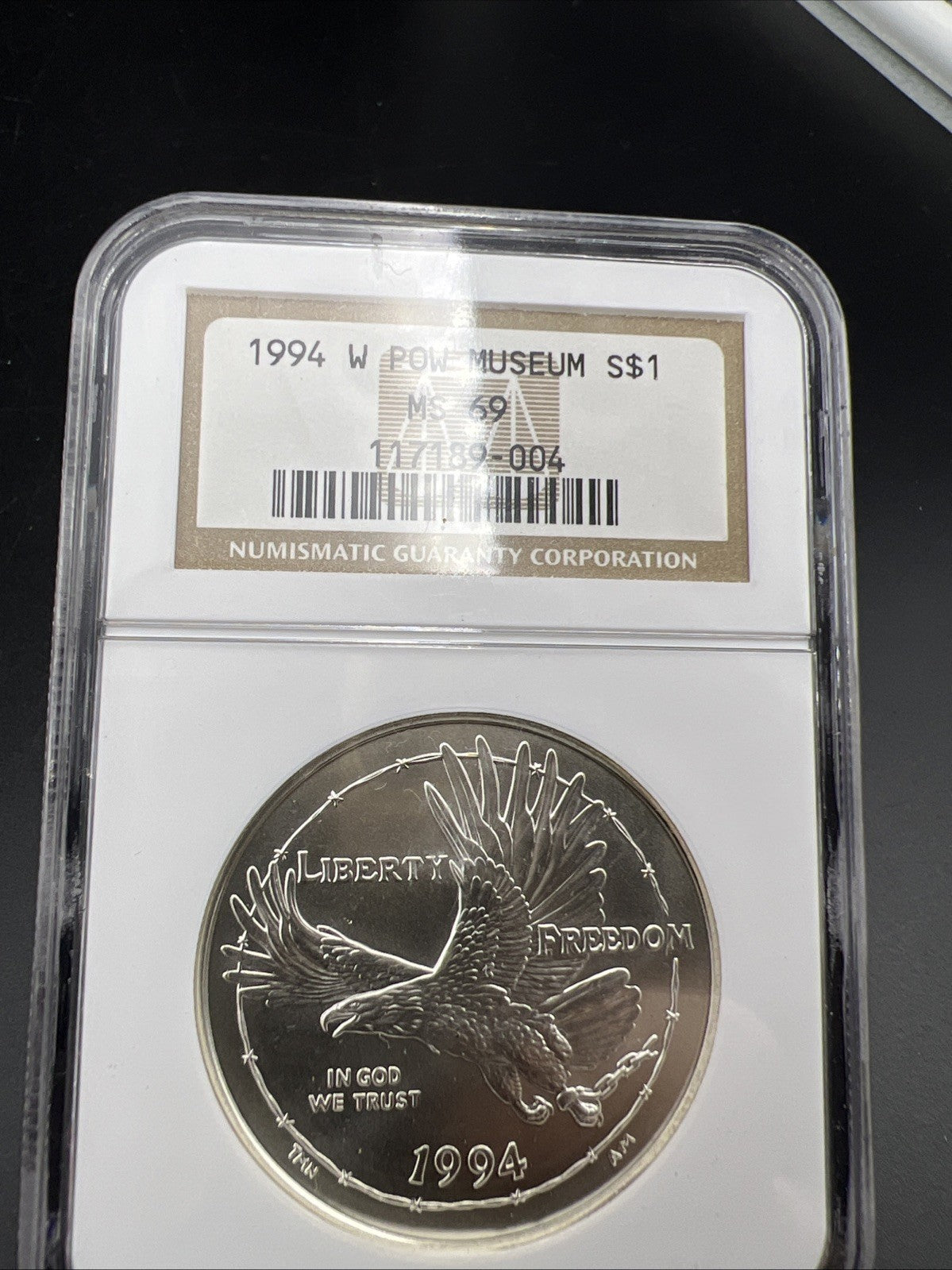 1994 W POW War Prisoner Commemorative Silver Dollar Coin NGC MS69 Gem BU UNC #4