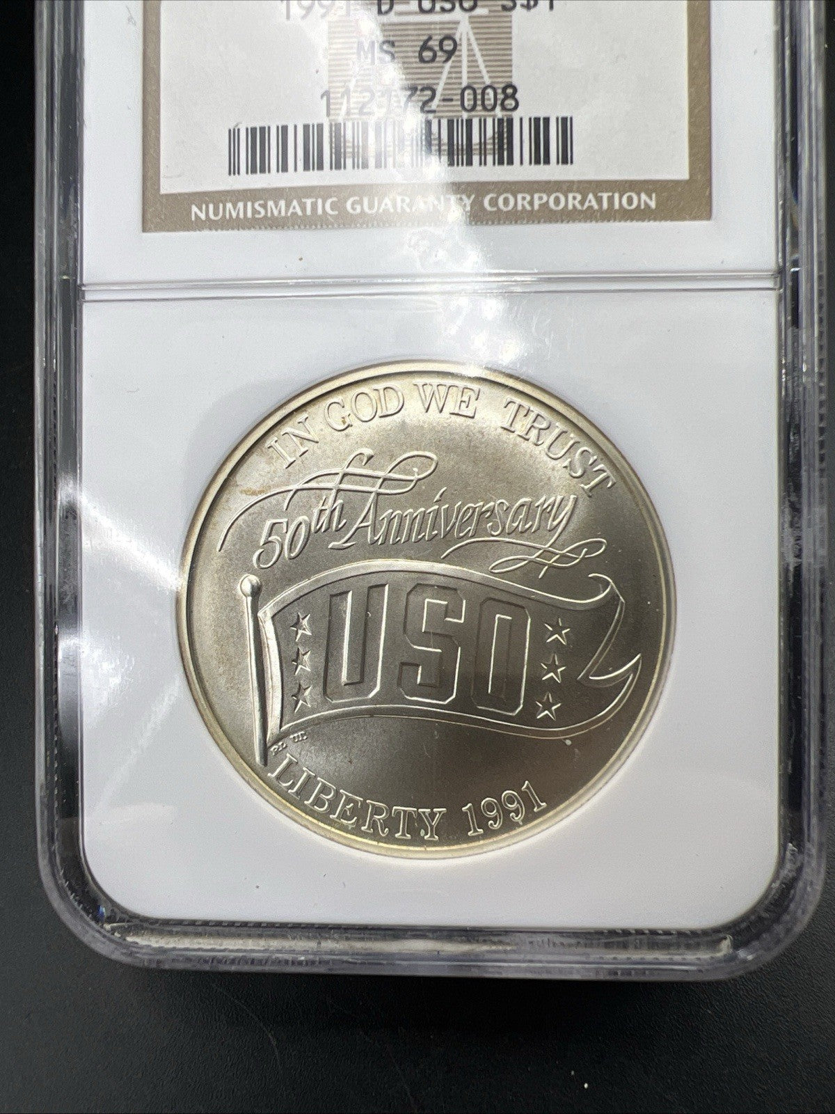 1991 D USO Commemorative Silver Dollar Coin NGC MS69 Gem BU UNC #008