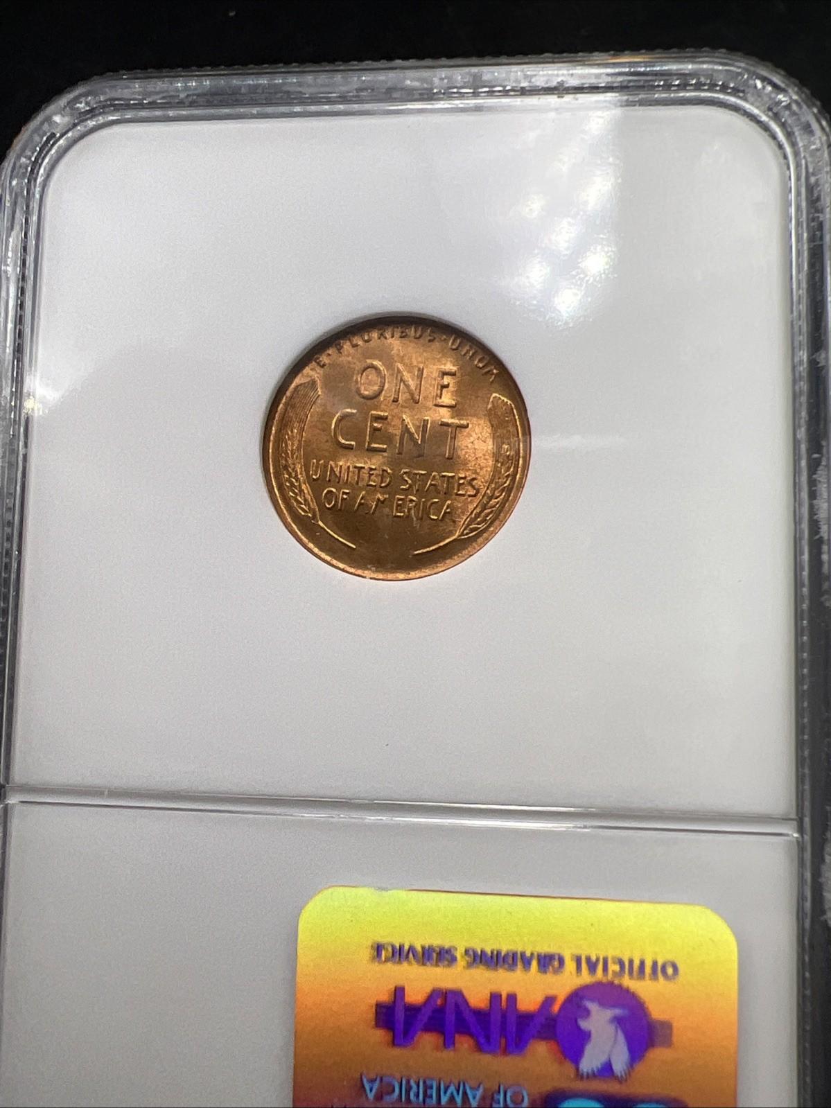 1942 D Lincoln Wheat Cent Penny Coin NGC MS66 RD #039