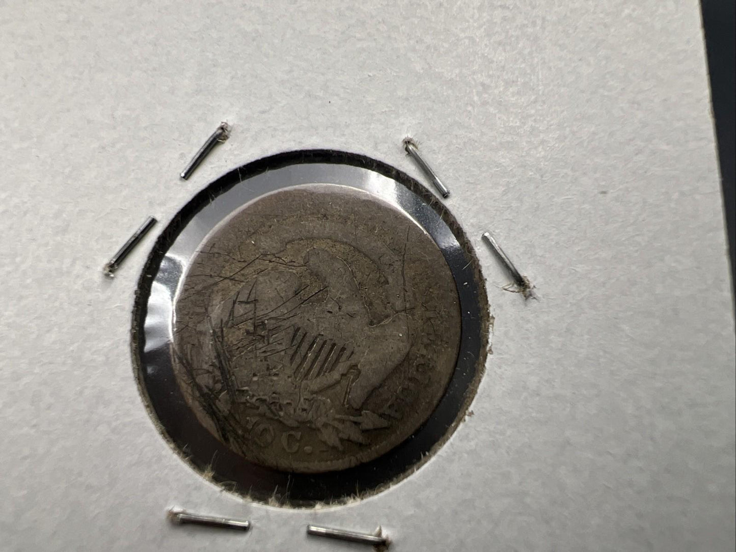 1833 10C Capped Bust Dime AG Details Very Circulated SKU#A