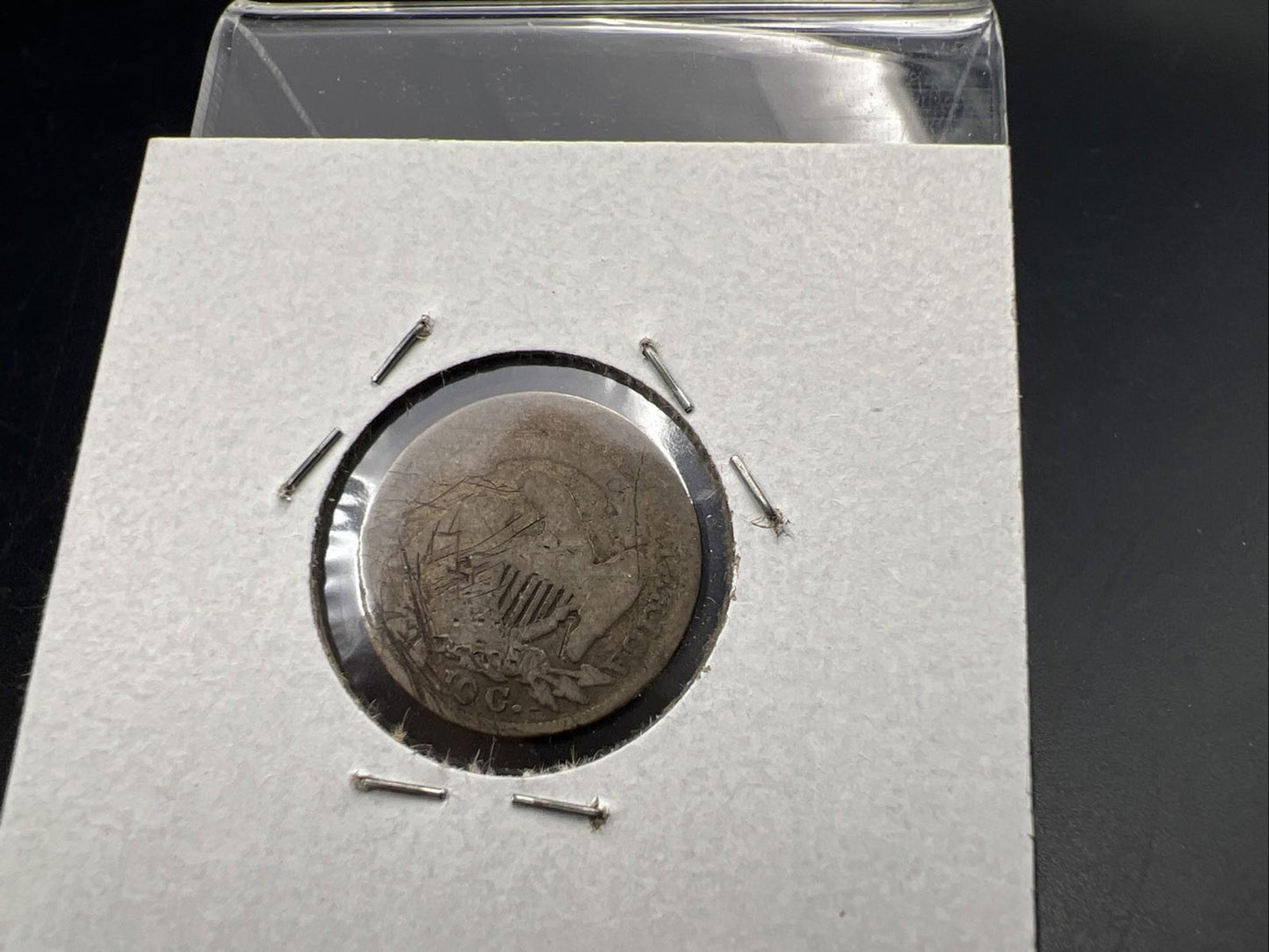 1833 10C Capped Bust Dime AG Details Very Circulated SKU#A