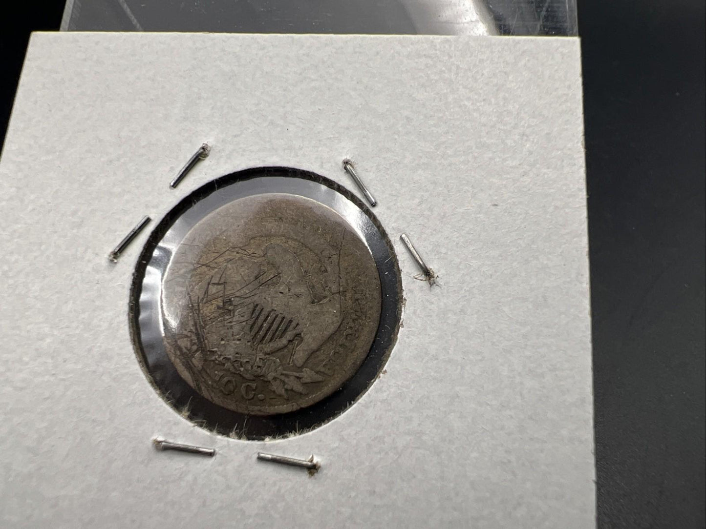 1833 10C Capped Bust Dime AG Details Very Circulated SKU#A