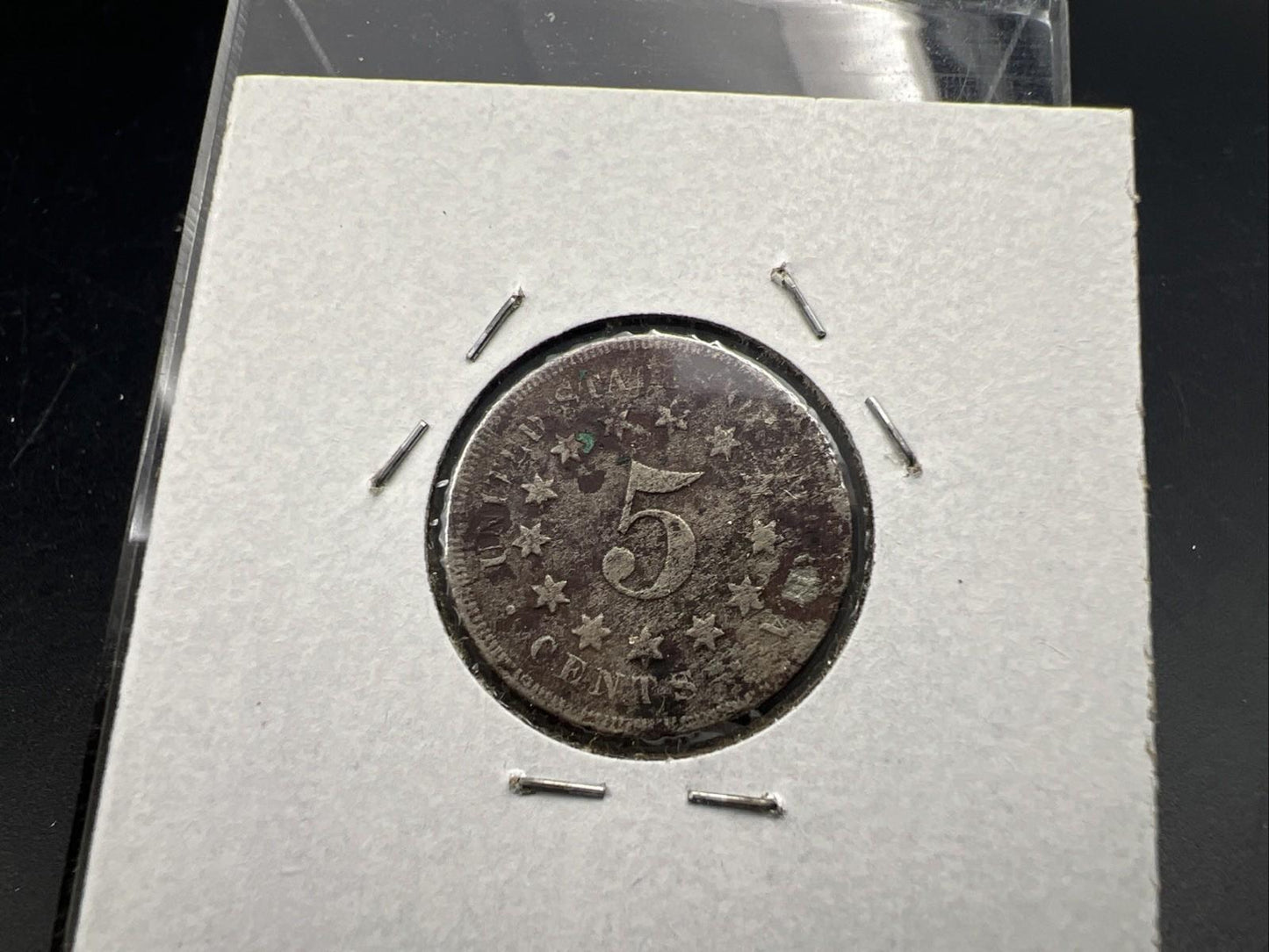 1867 5c Shield Nickel Very Circulated SKU#H